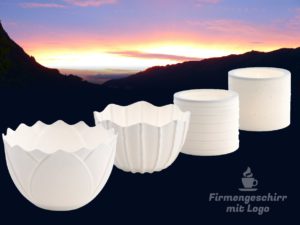 Windlicht Porzellan Weihnachtsgeschenk Werbeartikel