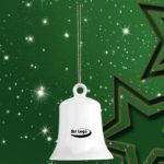 Werbeartikel Weihnachtsglocke Baumschmuck Christbaumkugel Porzellan