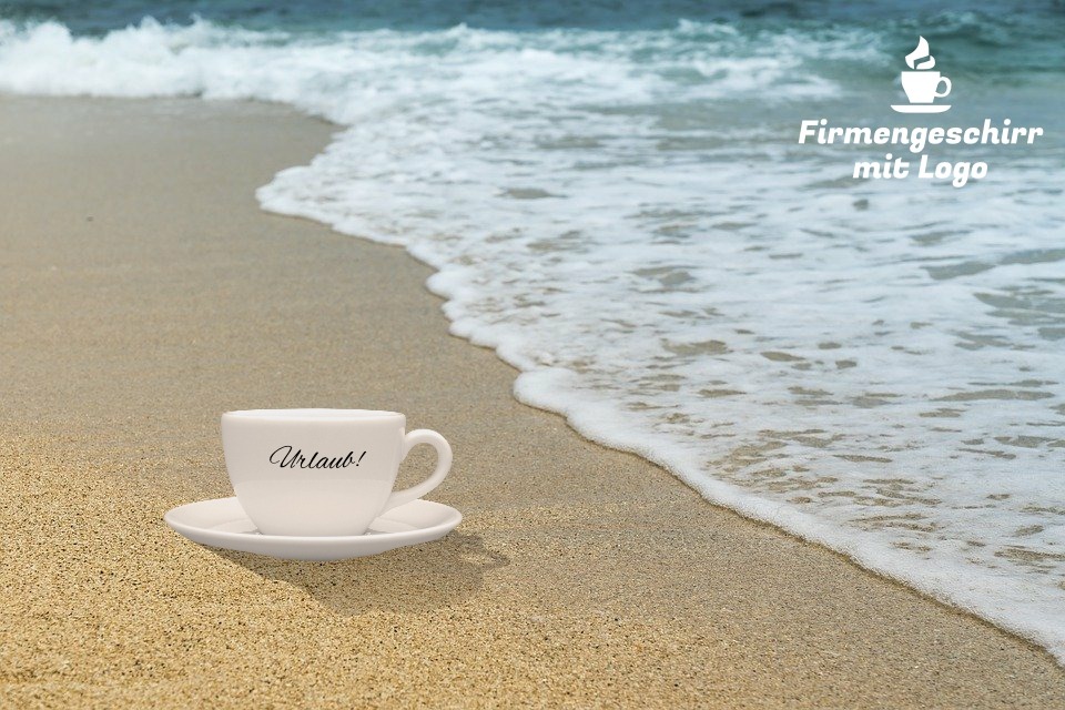 Firmengeschirr-mit-Logo-Urlaub-Ferien-Betriebsruhe